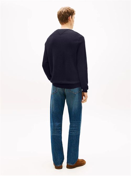 Pullover con bandierina ricamata TOMMY HILFIGER | MW0MW36347DW5